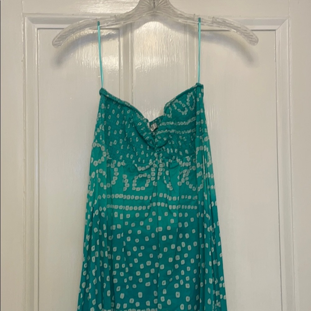 Indah blockprint dress size medium aqua